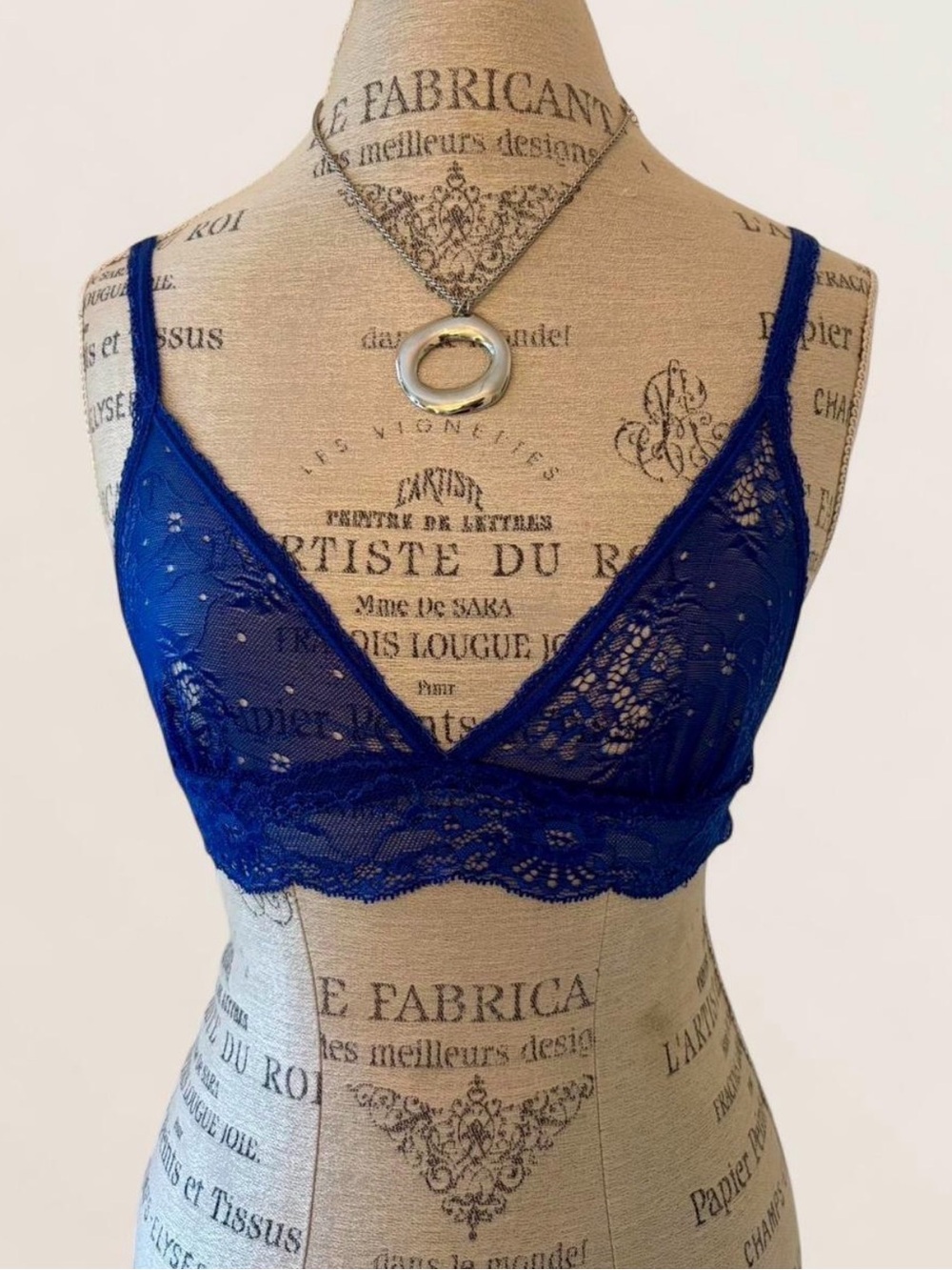 Joe's Jeans Royal Blue Lace Bralette